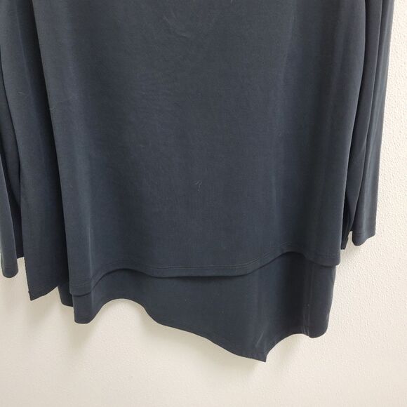 Soft Surroundings Larsa Asymmetrical Tunic in Black Size XL NWT - Picture 2 of 5